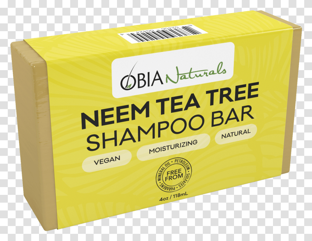 Obia Naturals Shampoo Bar, Butter, Food, Box, Plant Transparent Png