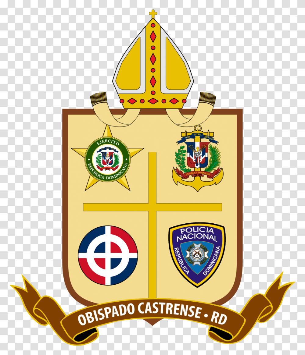 Obispado Castrense De La Repblica Dominicana Dominican Republic, Logo, Trademark, Armor Transparent Png