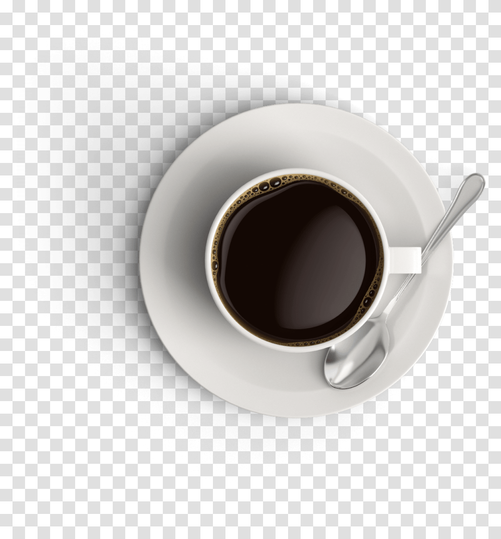 Object Coffee 1 Coffee Cup Top View, Tape, Pottery, Saucer, Espresso Transparent Png