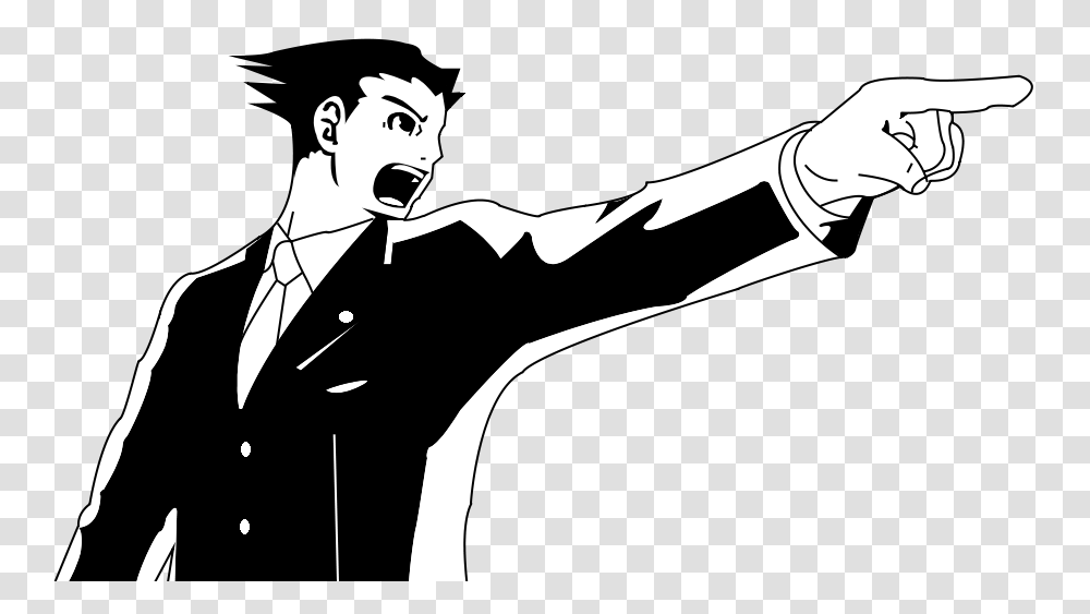 Objection Black And White, Person, Human, Sport, Sports Transparent Png