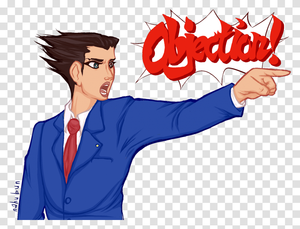 Objection Cartoon, Person, Hand, Tie, Graduation Transparent Png