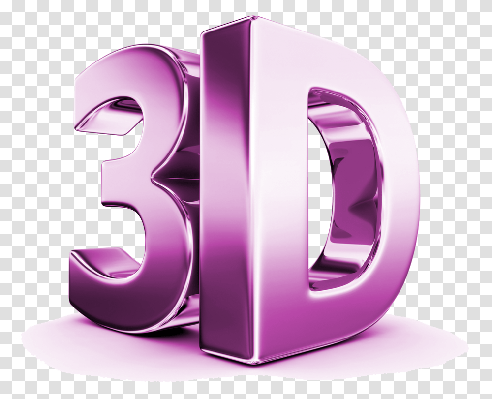 Objet 3d 4 Image 3d Printing, Number, Symbol, Text, Purple Transparent Png