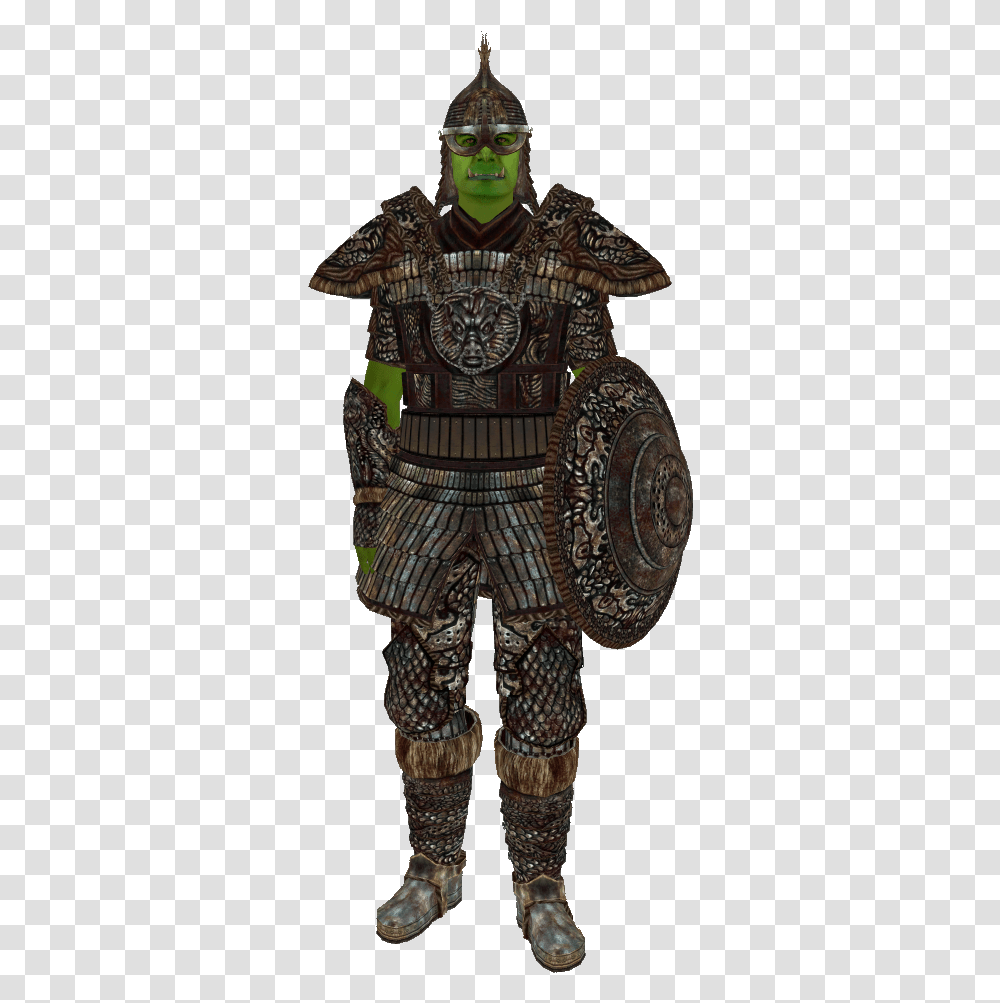 Oblivion Orcish Armor, Furniture, Bronze, Person, Human Transparent Png