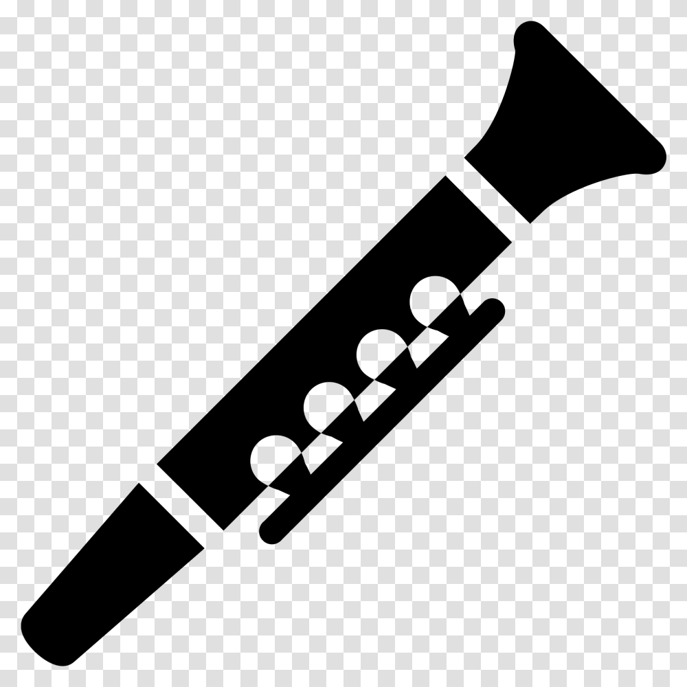 Oboe Clipart Black And White Flute Icon, Gray, World Of Warcraft Transparent Png