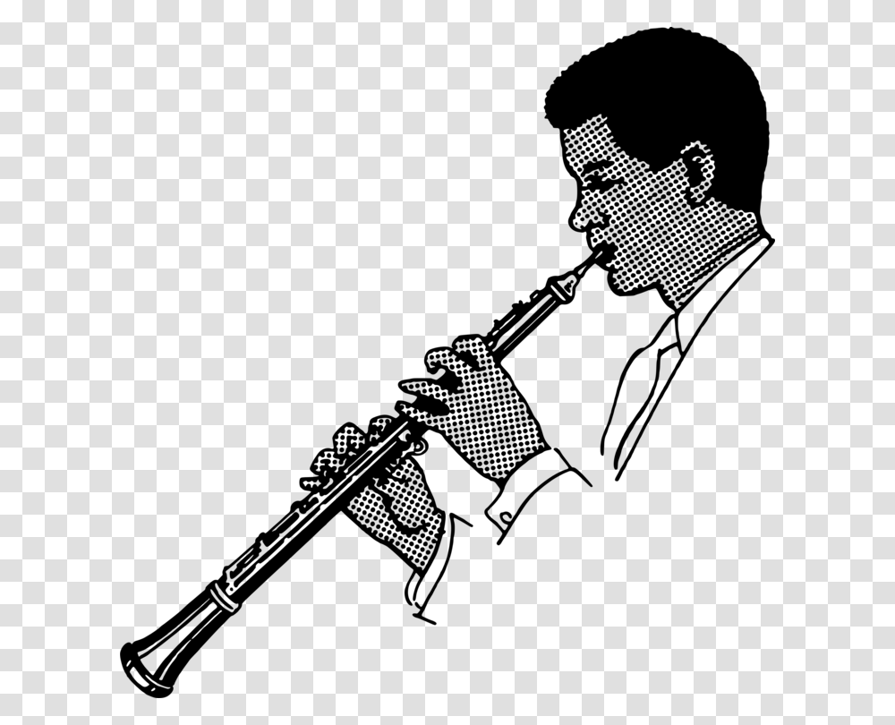 Oboe Musical Instruments Drawing Trumpet Flute, Gray, World Of Warcraft Transparent Png