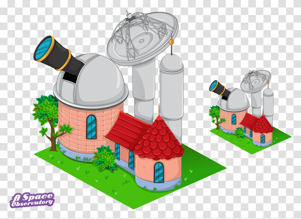 Observatory Cartoon Plunder Pirates Space Telescope Illustration, Architecture, Building, Weapon, Weaponry Transparent Png
