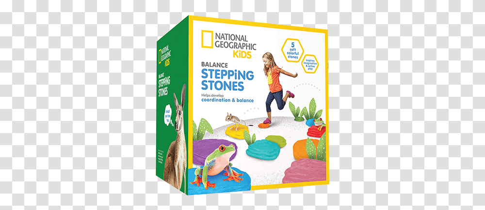 Obstacle Course Stepping Stones Balance Toy National Geographic Stepping Stones, Person, Human, Animal, Wildlife Transparent Png