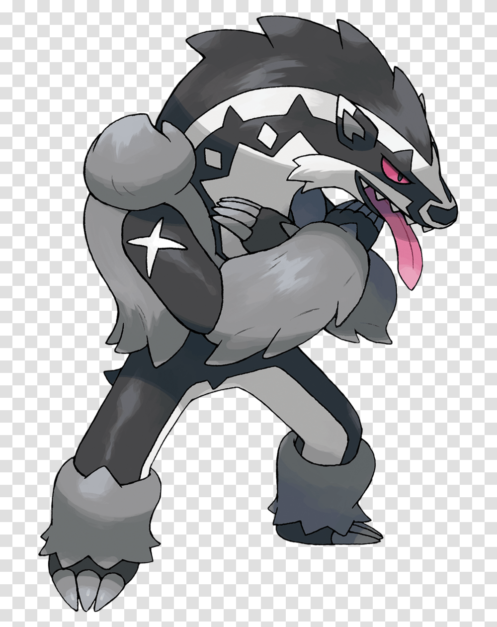 Obstagoon Pokmon Bulbapedia The Communitydriven Pokemon Obstagoon, Helmet, Clothing, Apparel, Hand Transparent Png