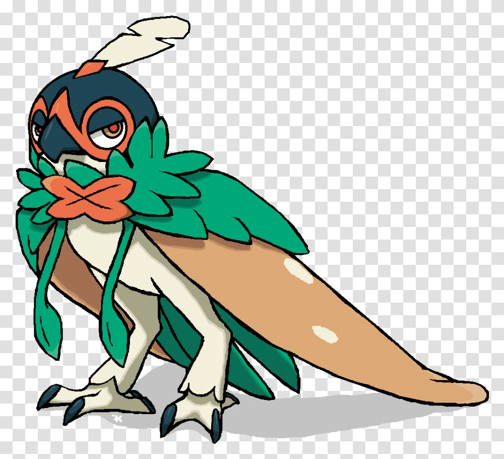 Oc Arti Pondered What Decidueye Looked Like With Its, Animal, Dragon, Invertebrate, Insect Transparent Png