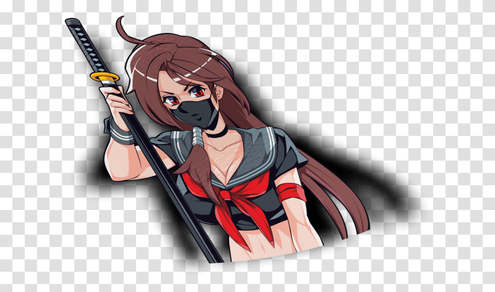 Oc Asuka Peeker Sticker Fictional Character, Person, Human, Manga, Comics Transparent Png