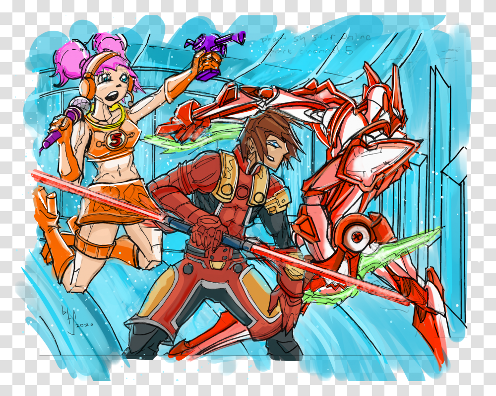Oc Phantasy Star Online X Space Channel Fictional Character Transparent Png