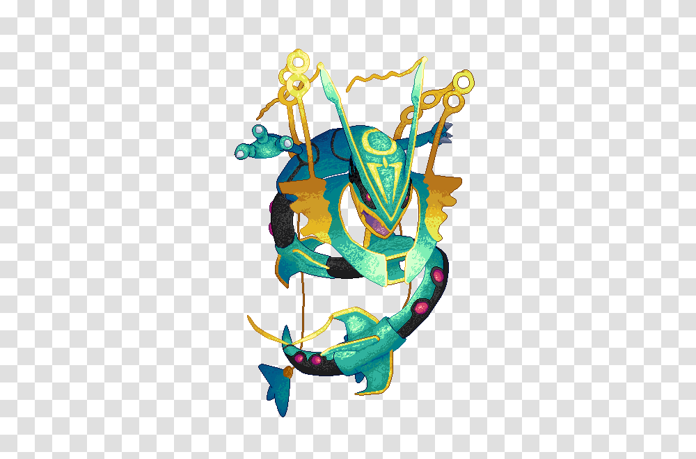 Oc Tcg Mega Rayquaza Pixelart, Leisure Activities, Carnival, Crowd, Drawing Transparent Png