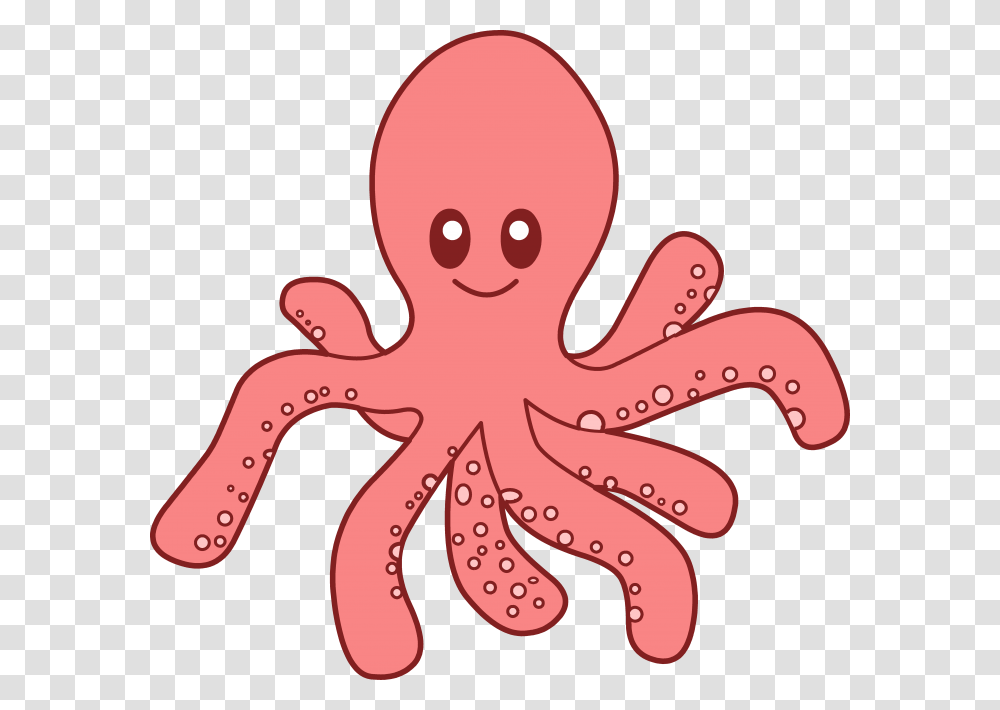 Ocean Animal Count And Clip, Octopus, Invertebrate, Sea Life Transparent Png