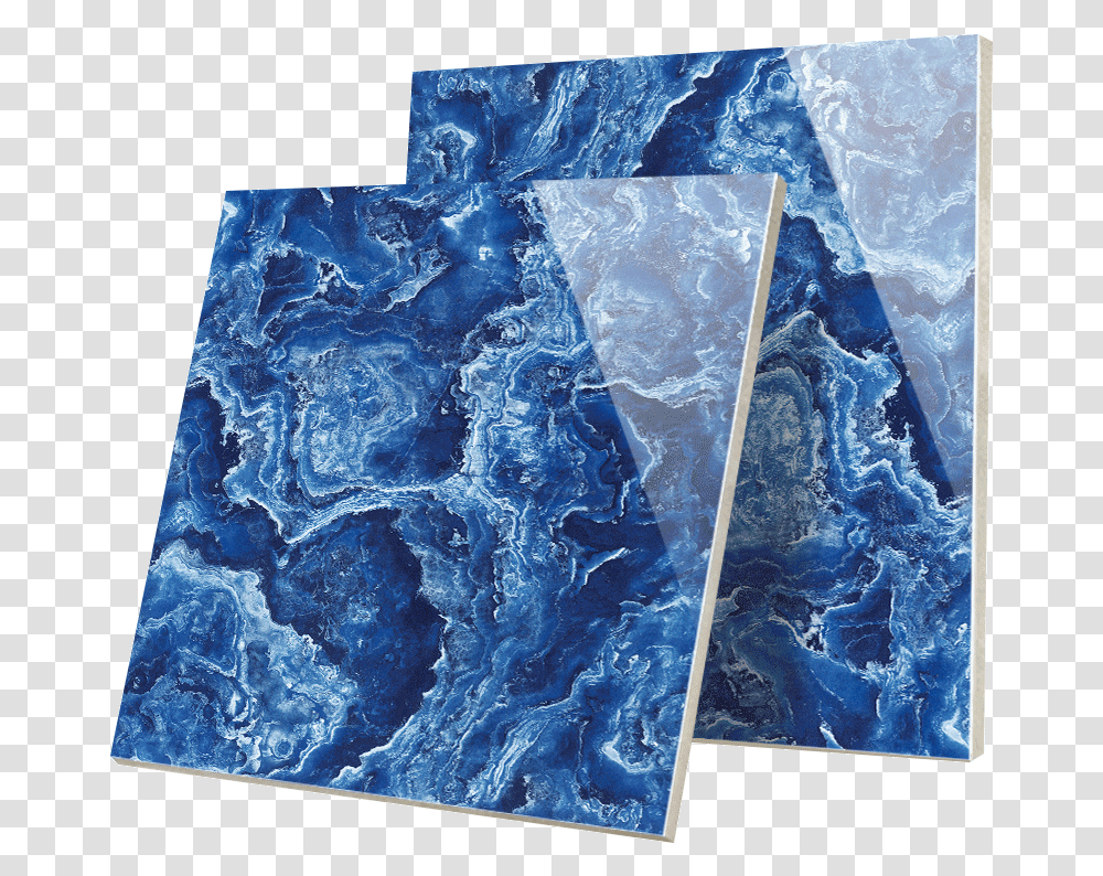 Ocean Blue Marble Tiles, Crystal, Mineral, Painting Transparent Png