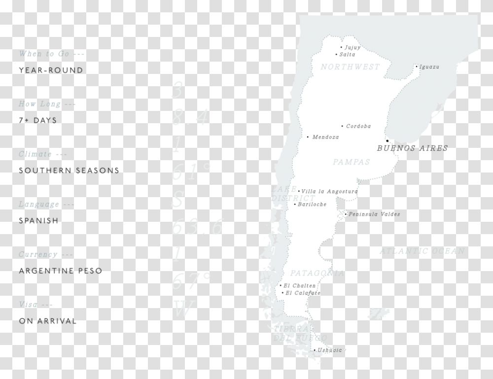 Ocean Border South America Map Countries, Plot, Diagram, Atlas, Menu Transparent Png