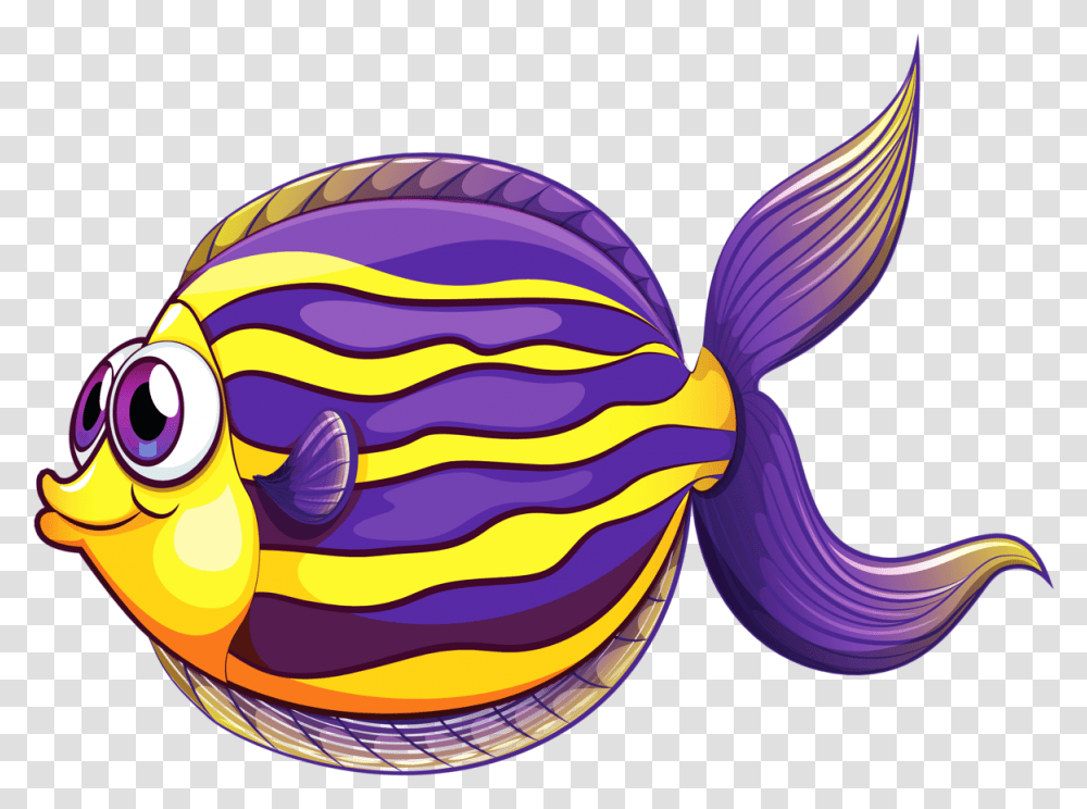 Ocean Creatures Fish Activities Tropical Fish Cartoon Cartoon Sea Creatures Clipart, Sphere, Purple, Helmet Transparent Png