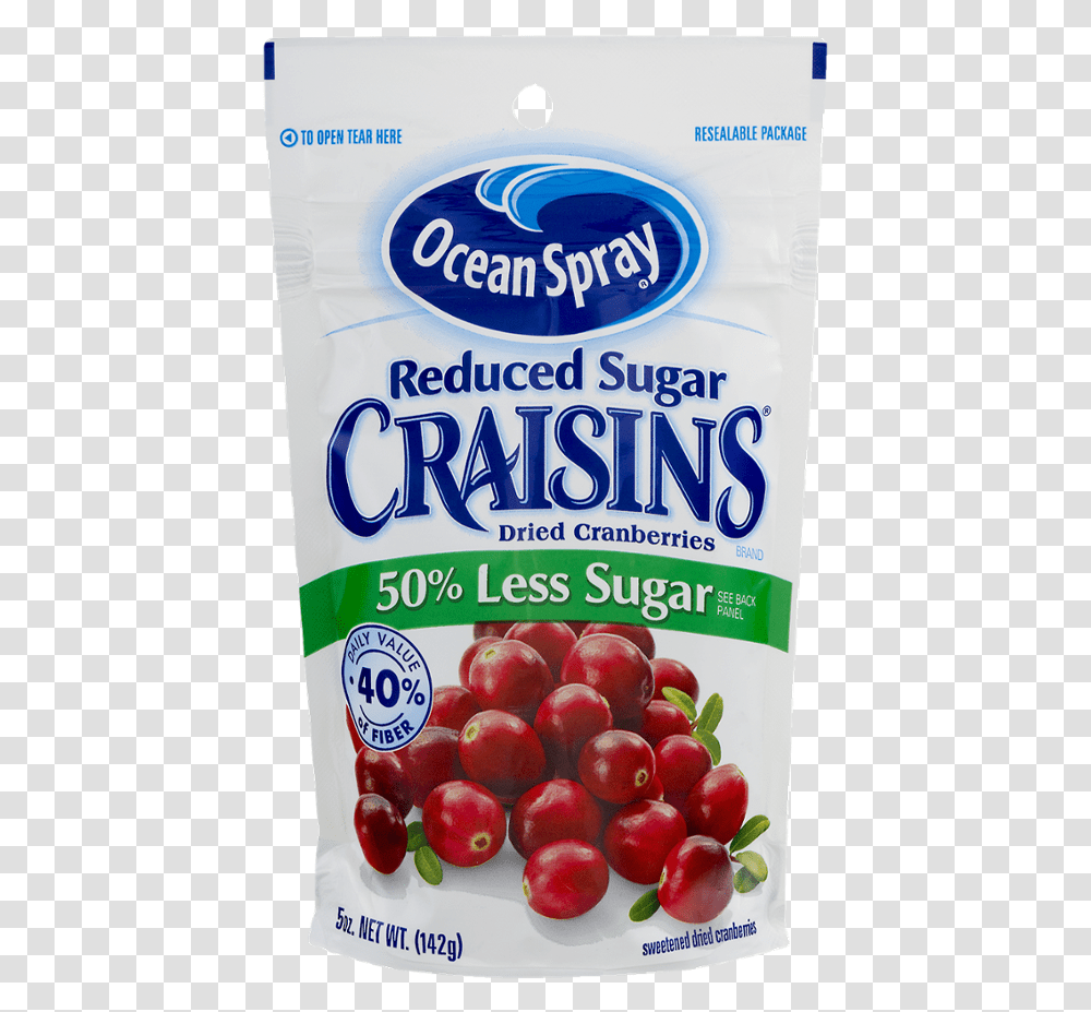Ocean Spray Craisins Dried Cranberries Reduced Sugar Ocean Spray Cranberry, Plant, Food, Fruit, Grapes Transparent Png