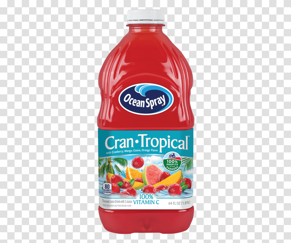 Ocean Spray Cran Pineapple Juice, Label, Food, Plant Transparent Png