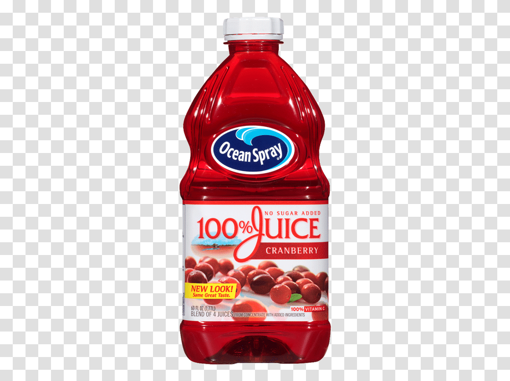 Ocean Spray Cranberry Juice Cranberry Juice No Sugar Added, Beverage, Drink, Ketchup, Food Transparent Png