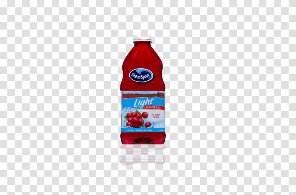 Ocean Spray Cranberry Light Fruit Drink, Juice, Beverage, Ketchup, Food Transparent Png