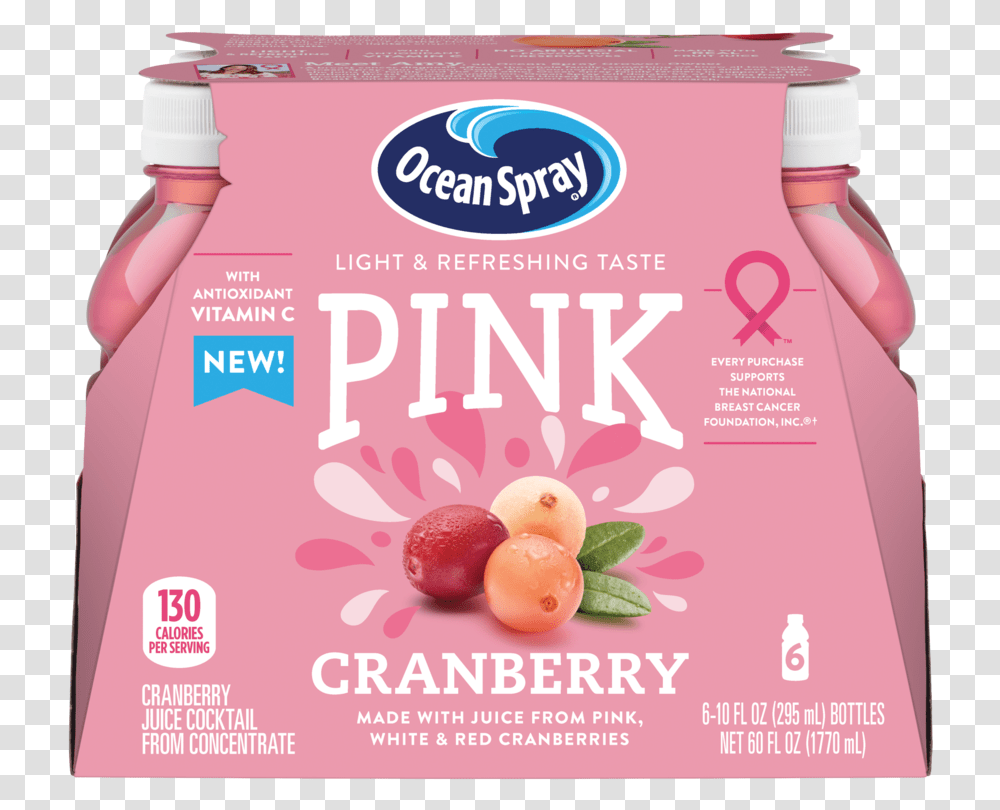 Ocean Spray Pink Cranberry Juice, Advertisement, Poster, Flyer, Paper Transparent Png