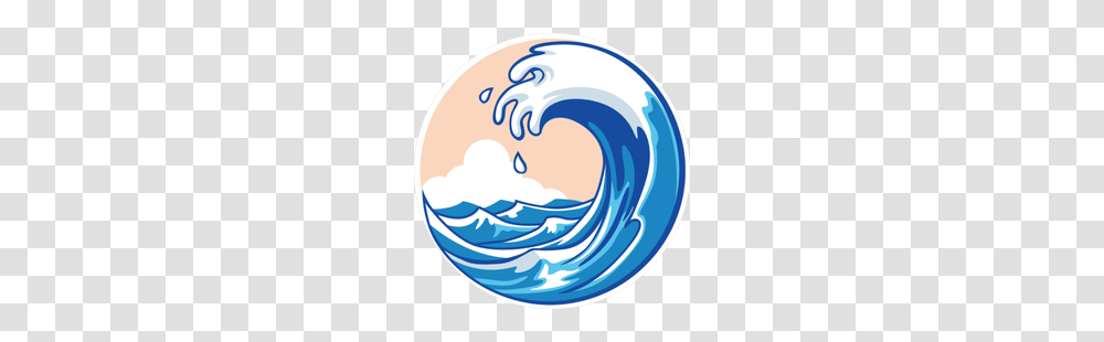 Ocean Wave And Sky Sticker, Nature, Pottery Transparent Png