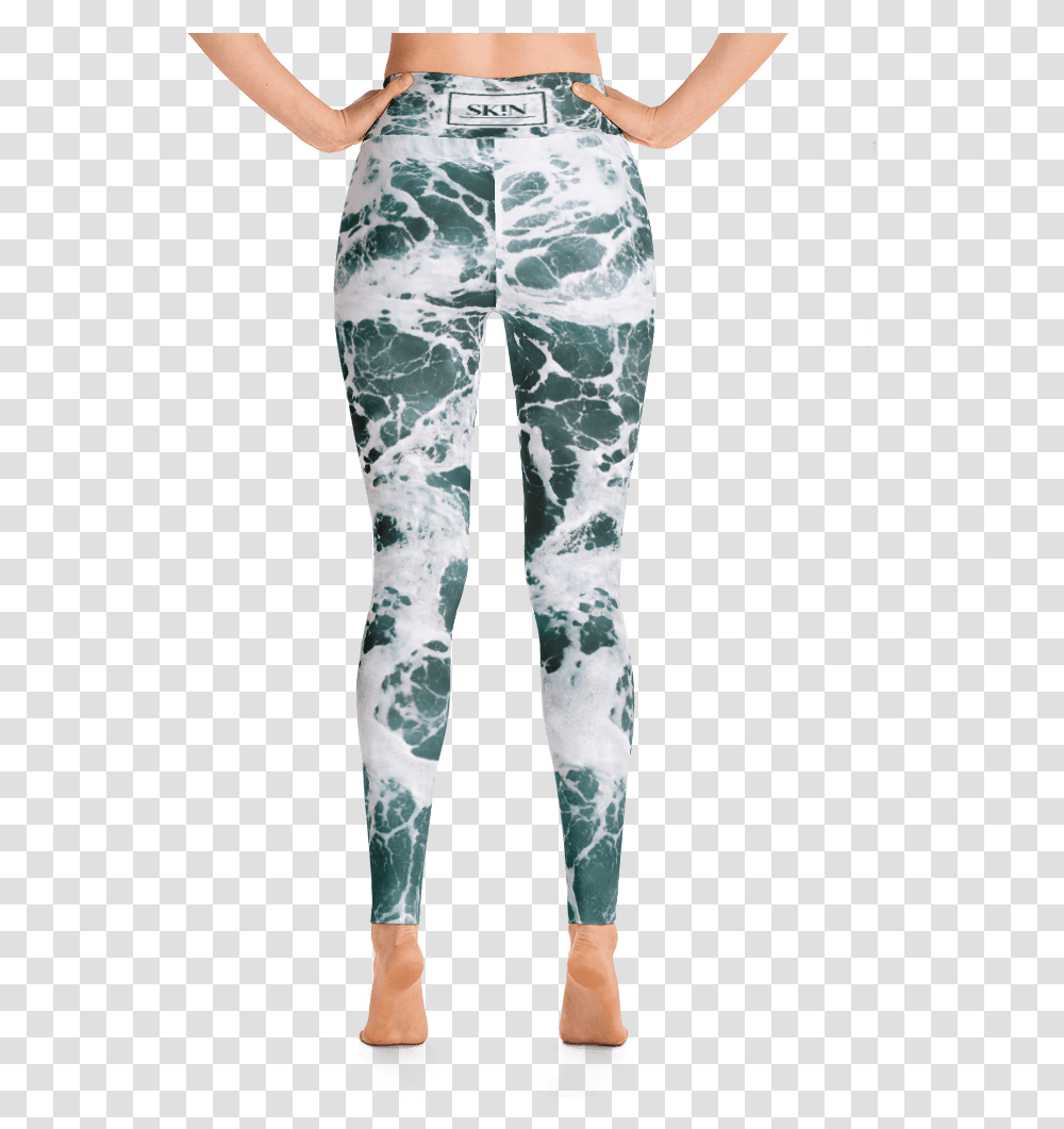 Ocean Waves Leggings, Pants, Apparel, Tights Transparent Png