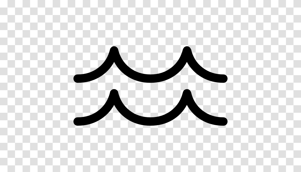 Ocean Waves, Mustache, Stencil Transparent Png