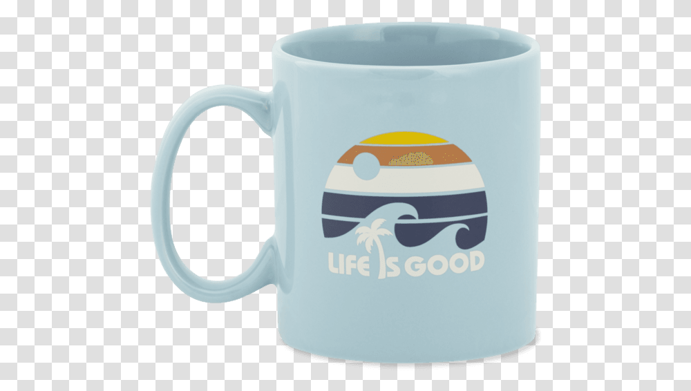 Ocean Waves Palm Tree Jake's Mug Mug, Coffee Cup Transparent Png