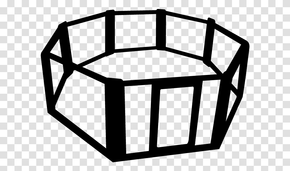 Octagon Cage, Ashtray, Tub Transparent Png
