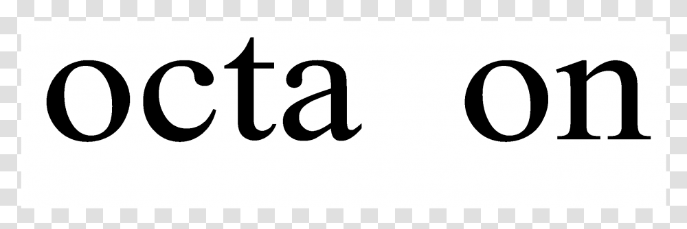 Octagon Logo Black And White, Letter, Number Transparent Png