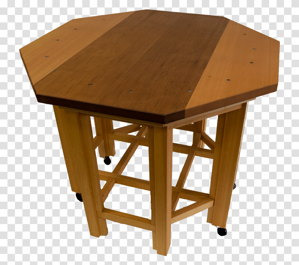 Octagon Yellow Cedar Red Cedar Table End Table, Tabletop, Furniture, Wood, Plywood Transparent Png
