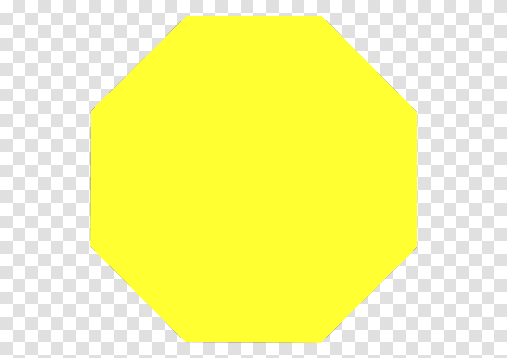 Octagon Yellow Pill, Sign, Tennis Ball, Road Sign Transparent Png