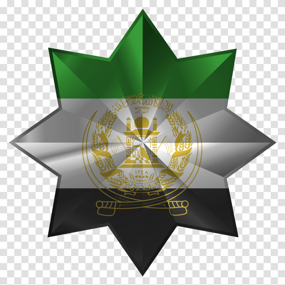 Octagonal Star Iran Tajikistan Afghanistan Public Domain Afghanistan, Symbol, Star Symbol, Logo, Trademark Transparent Png