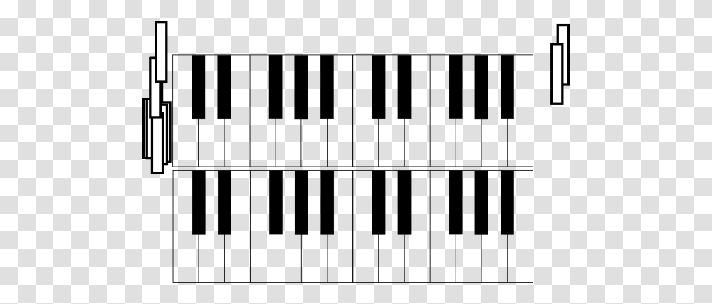 Octave Piano Keys Clip Art, Electronics, Keyboard, Chess, Game Transparent Png