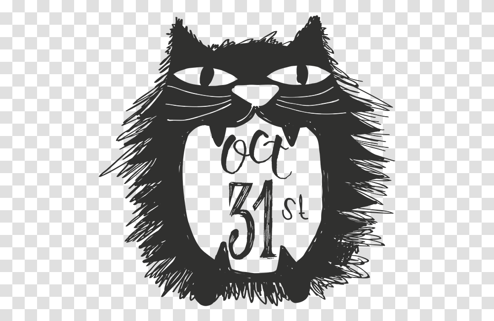 October 31st Word Art Halloween Waord, Poster, Advertisement, Stencil Transparent Png