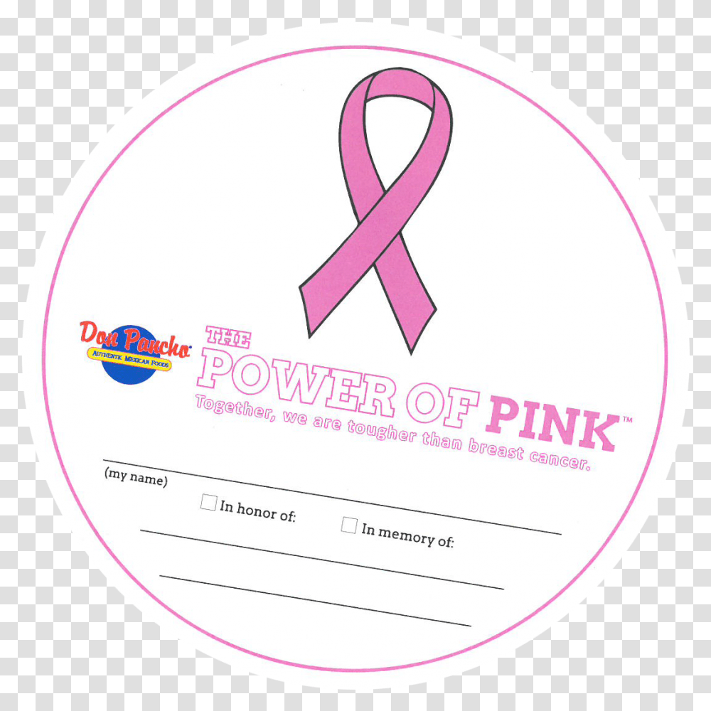 October Is Breast Cancer Awareness Month Cortland Circle, Text, Label, Logo, Symbol Transparent Png