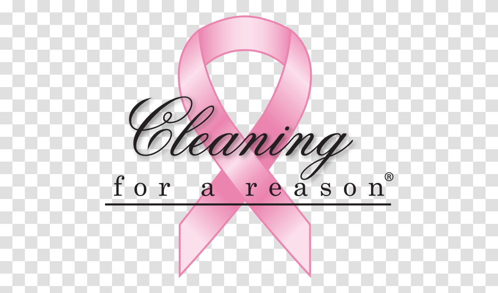 October Is Breast Cancer Awareness Month Kathleen's Cleaning For A Reason Logo, Text, Alphabet, Symbol, Trademark Transparent Png