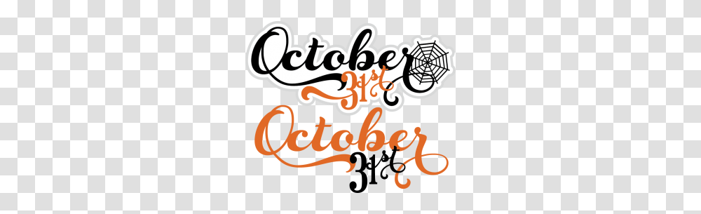 October Titles, Label, Alphabet, Calligraphy Transparent Png