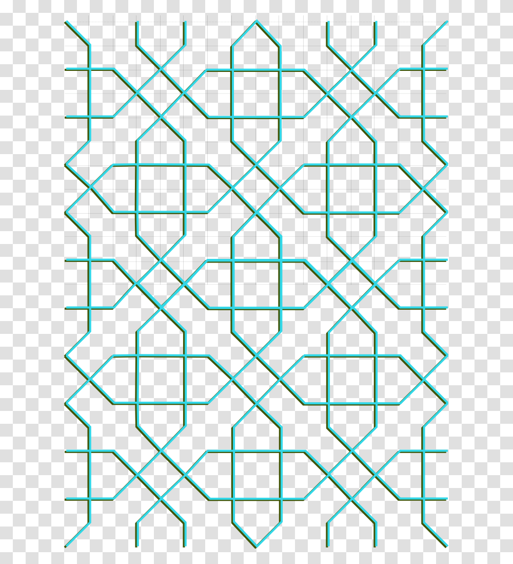 Octogram Mesh Cross Depth Motif, Rug, Pattern Transparent Png