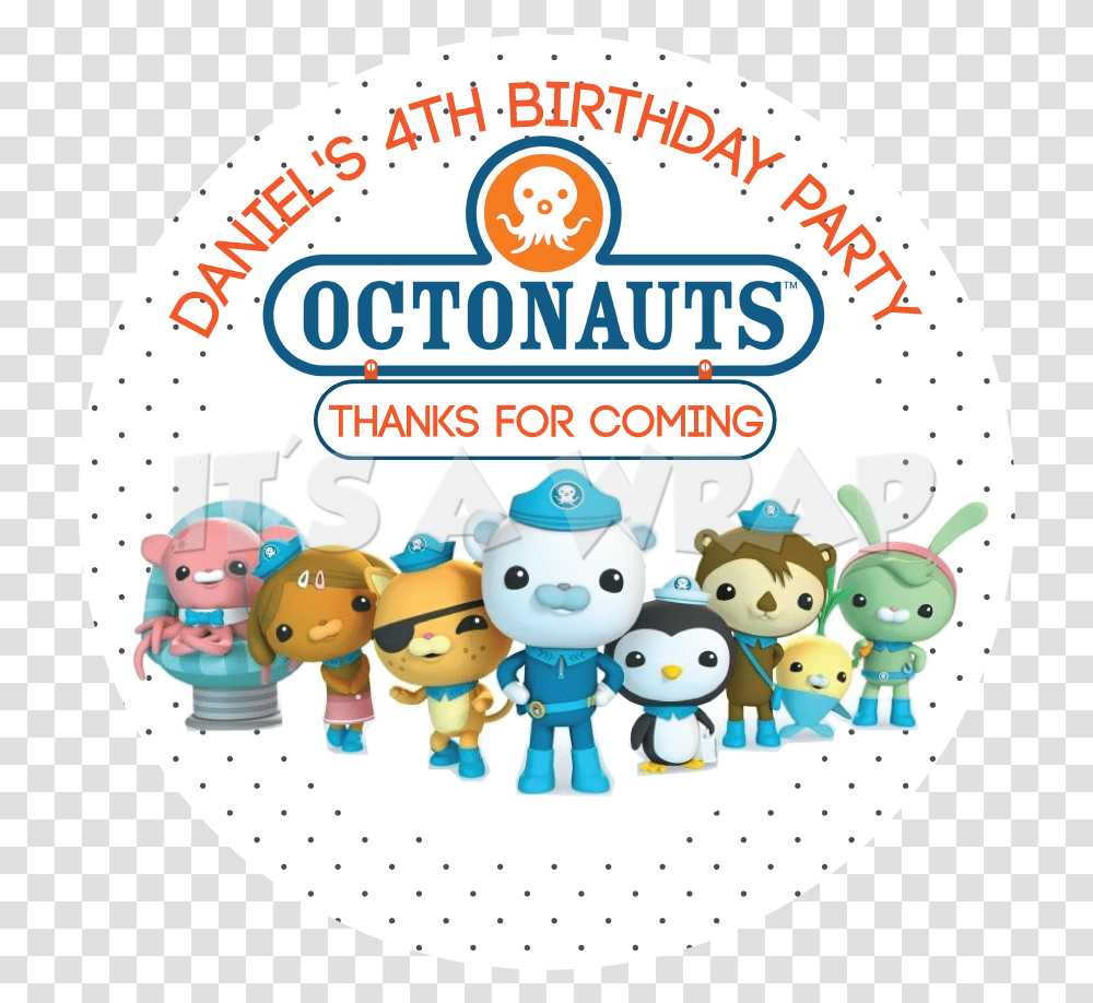 Octonauts Party Box Stickers Octonauts Sticker, Toy, Text, Dvd, Disk Transparent Png