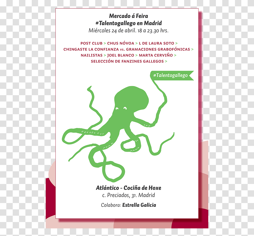 Octopus, Advertisement, Poster, Flyer, Paper Transparent Png