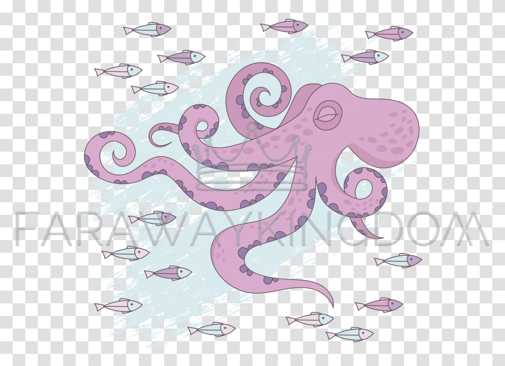 Octopus Cartoon Illustration, Sea Life, Animal, Invertebrate, Airplane Transparent Png