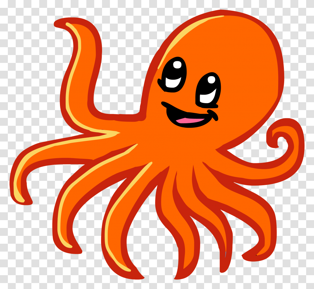 Octopus Cartoon Octopus Clipart, Invertebrate, Sea Life, Animal Transparent Png