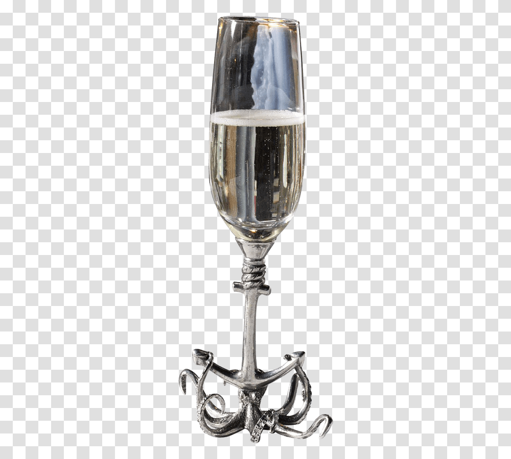 Octopus Champagne Flute Champagne Stemware, Glass, Goblet, Wine Glass, Alcohol Transparent Png