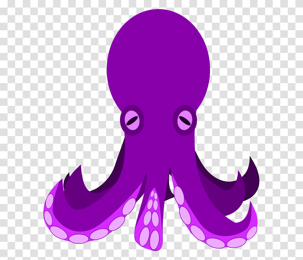 Octopus Clipart, Animal, Sea Life, Invertebrate, Purple Transparent Png