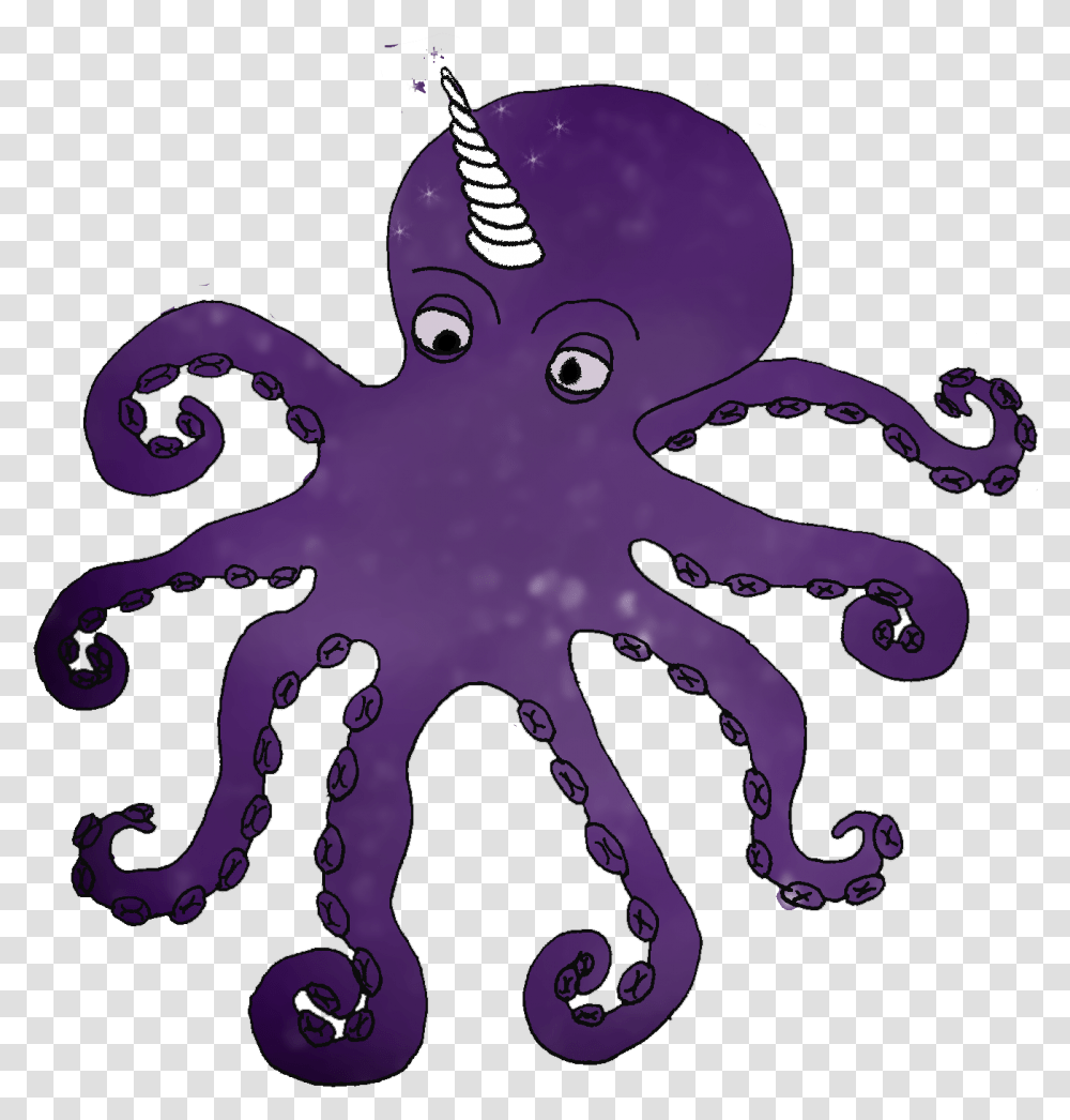 Octopus Clipart Octopus Clipart Scary Unicorn Octopus, Invertebrate, Sea Life, Animal, Poster Transparent Png