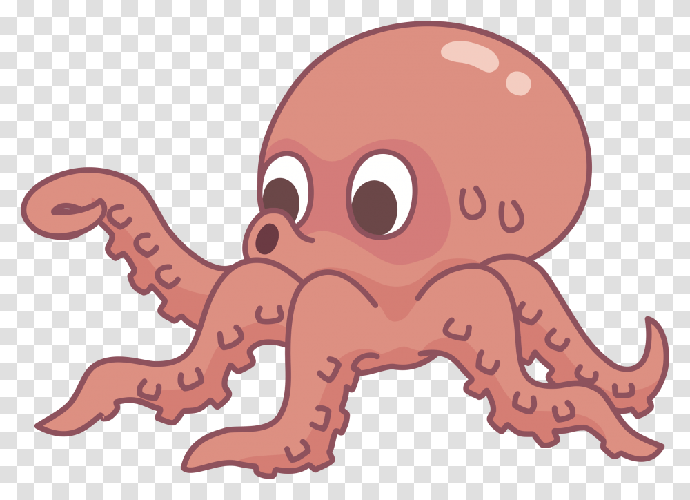 Octopus Clipart Octopus, Sea Life, Animal, Invertebrate, Food Transparent Png
