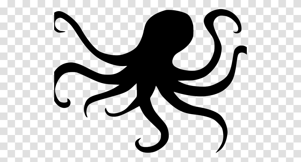 Octopus Clipart, Stencil, Silhouette, Spider Web Transparent Png