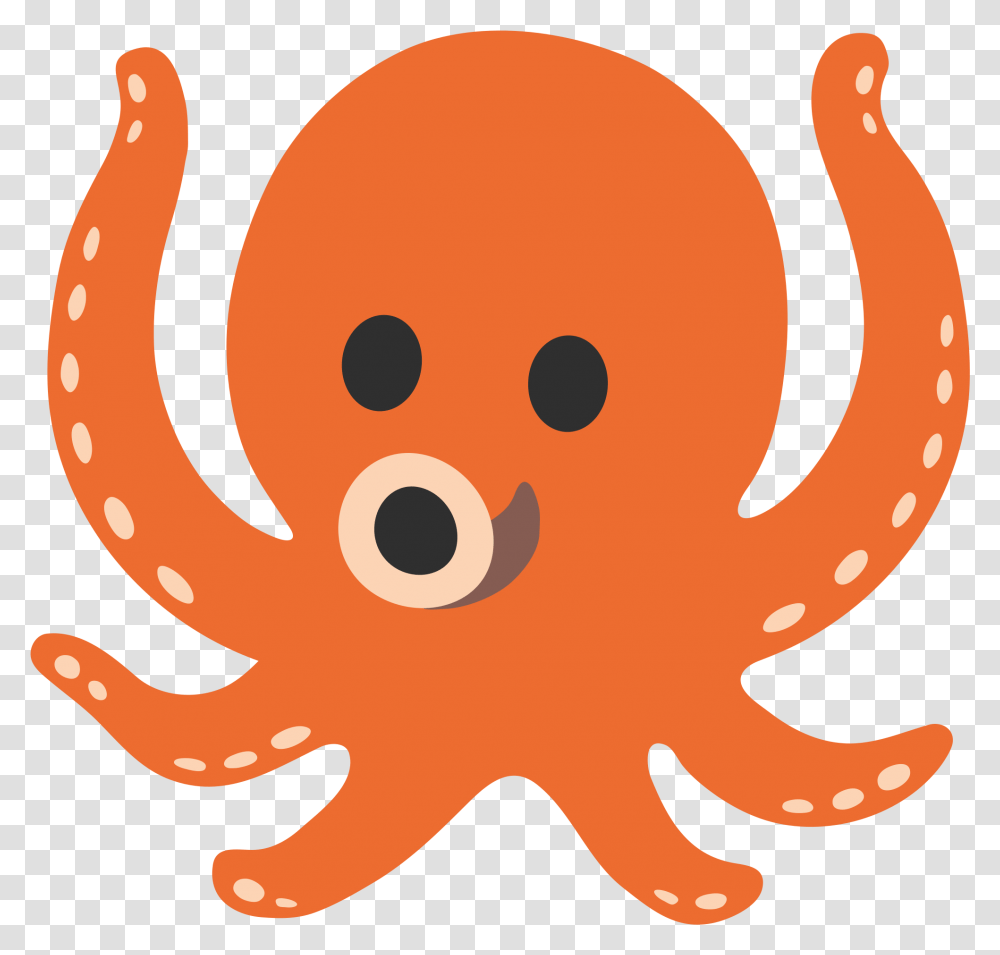 Octopus Emoji Octopus, Animal, Sea Life, Invertebrate, Seafood Transparent Png